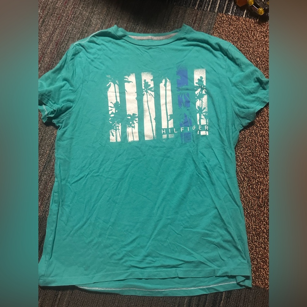 2 men’s Tommy Hilfiger graphic t-shirts
